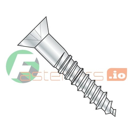 Newport Fasteners Wood Screw, #9, 3/4 in, Zinc Plated Steel Flat Head Phillips Drive, 4000 PK 351200